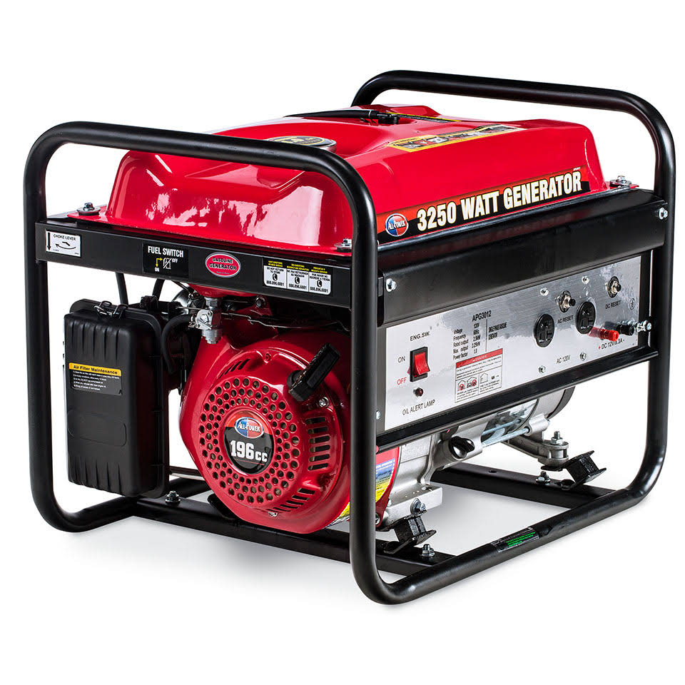 All Power America Portable Generator, 6.5 HP, 3250 Wt